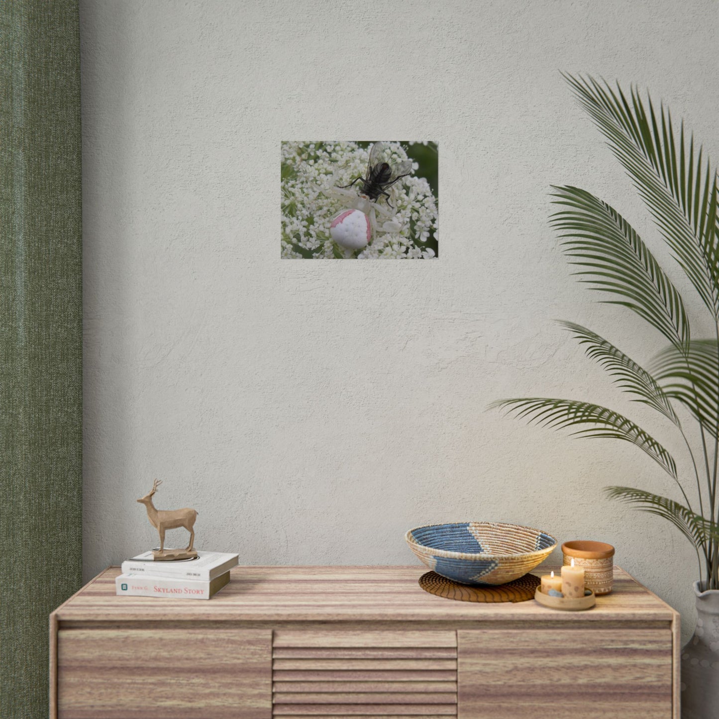 Pink Crab Spider Poster
