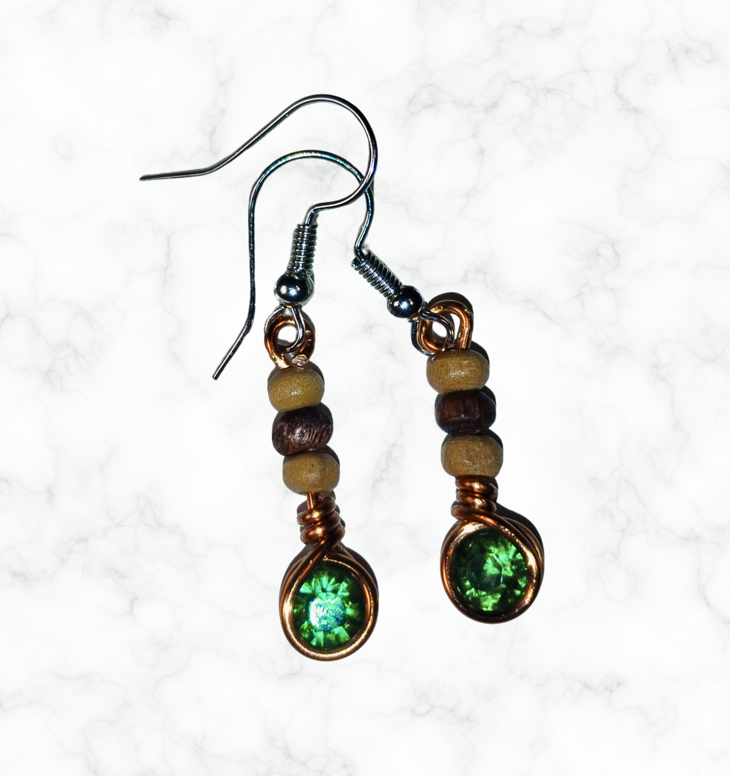 Green Gem Earrings