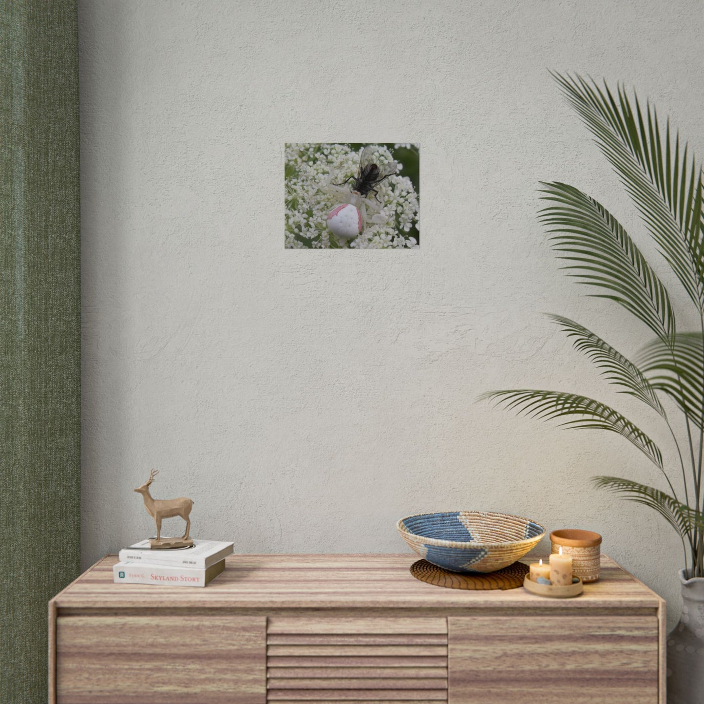 Pink Crab Spider Poster